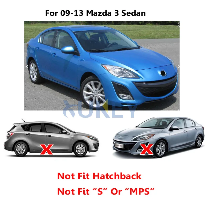 4 шт. литой автомобиль брызговики для Mazda 3(BL)/Axela седан 2009-2013 Брызговики Брызговик Крыло брызговиков 2010 2011 2012