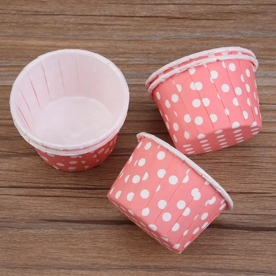 100 шт Торт чашки для выпечки украшения дня рождения мини-чашки кексов чехлы