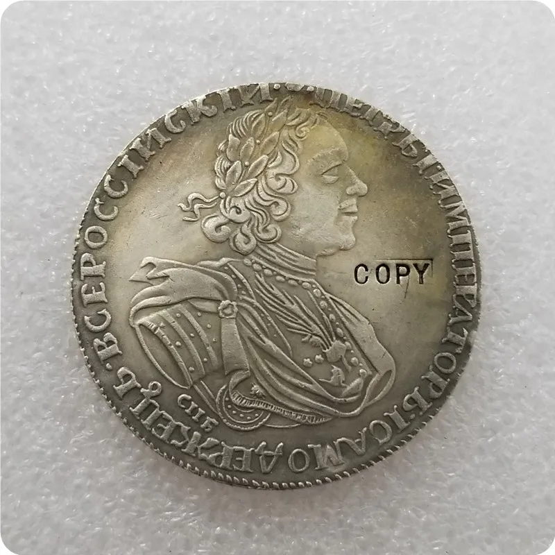 Тип 2:1725 Россия 1 рубль копия монет памятные монеты|Безвалютные монеты| |