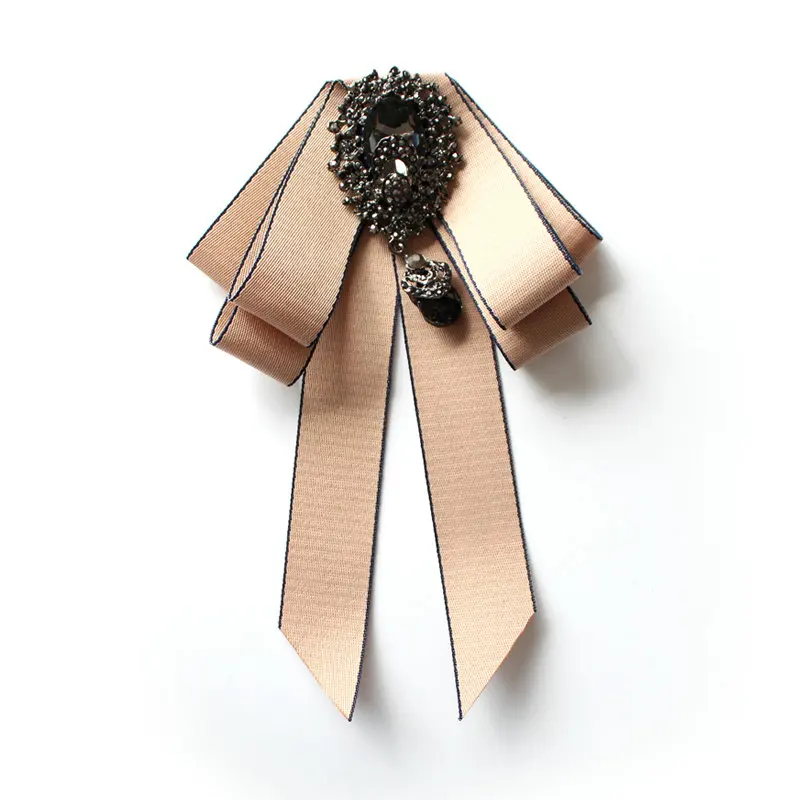 Handmade Bowtie Официальная Мужская Свадебная рубашка с воротником и галстуком-бабочкой броши на булавке бабочка эластичная лента Стразы Хрустальная ленточка с бантиками - Цвет: Handmade Bowtie