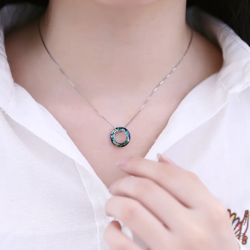 Ручной работы огонь Радуга Мистик кулон из природного кристалла ожерелье