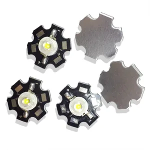 10 шт.лот, 1 Вт, белые светодиодные лампы высокой мощности, диодные бусины с алюминиевыми пластинами, 110-130 лм (Люмены), для самостоятельного изготовления светильников