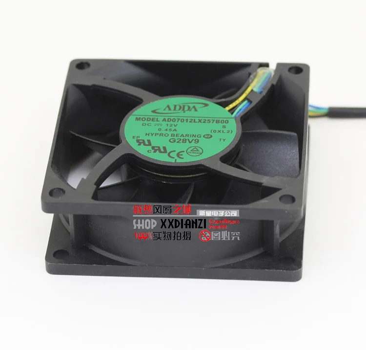 Original ADDA AD07012LX257B00 DC 12V 0.45A 7CM 7025 70*70*25mm 4-wires PWM server inverter cooling fan | Компьютеры и офис
