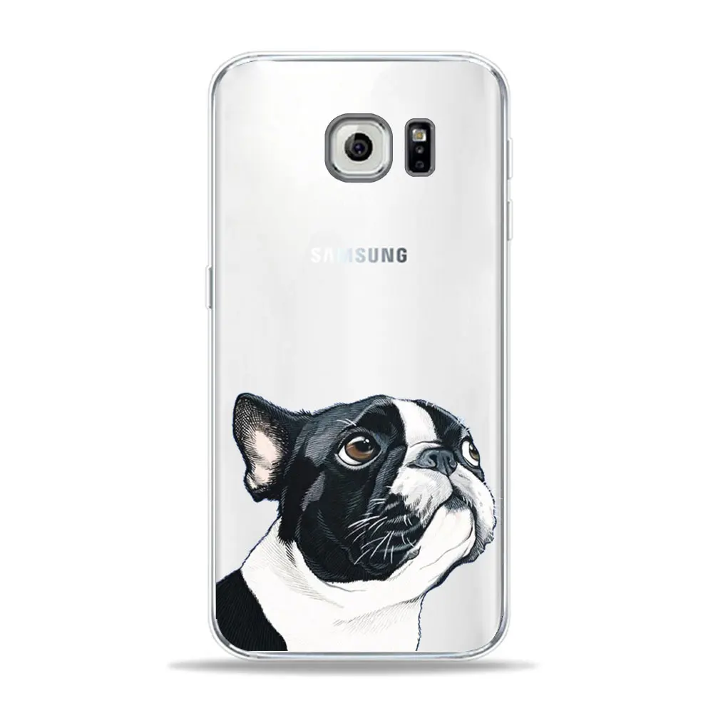 TPU D916 Забавный милый чехол для телефона с рисунком в виде животного для samsung S10 s9 s8 Plus A50 A70 мягкий прозрачный чехол из ТПУ с милым рисунком для A5 A6 - Цвет: TPU D916