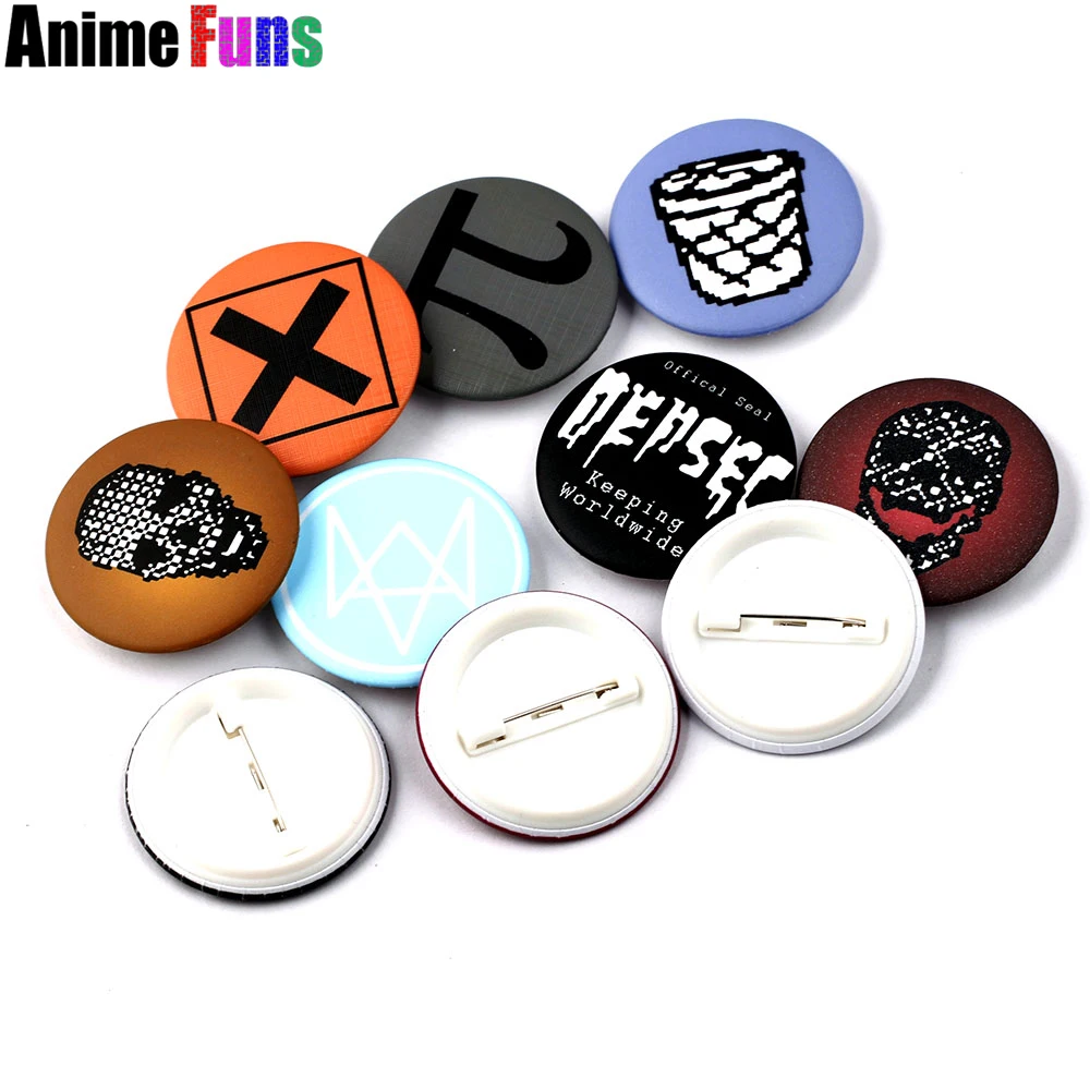 10 типов хот игр Watch Dogs 2 логотип значок на кнопке бруш школьная сумка со значком