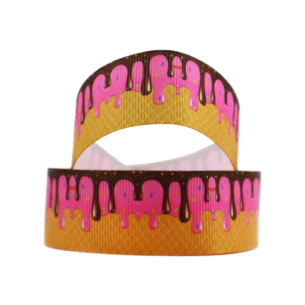 David accessories 5/", 7/8", ", 1,5" с принтом в виде арбуза, Полиэстеровая корсажная лента 5yds, сделай сам, ручная работа, свадебный подарок, обручальные кольца, 5Yc3649