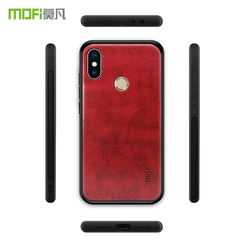 Чехол MOFi из искусственной кожи + ТПУ ПК для Xiaomi mi6x mi 6x чехлы телефонов полная