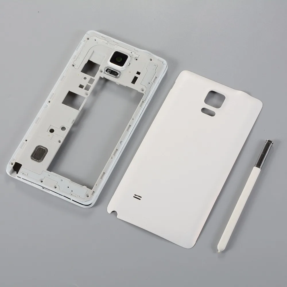 Чехол для Samsung Galaxy Note 4 N910F N910A N910P N910C задняя крышка батарейного отсека + средняя