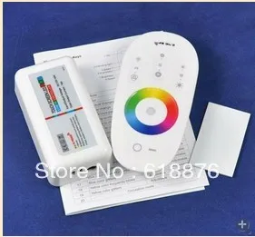 DC12-24V LED touch screen RGB controller with 2.4G RF remote control for rgb led strip/bulb/ceiling Retail Wholesales | Лампы и