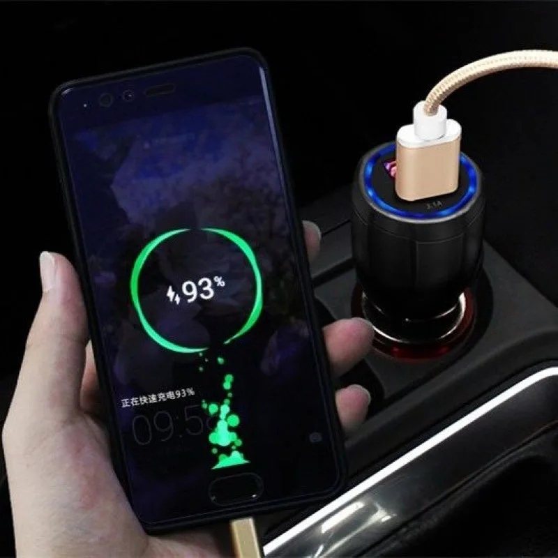 Автомобильное зарядное устройство Quick Charge 3,0 USB для hyundai акцент, Гетц Tucson Ix25 Creta Kona IX35 Solaris I30 Santa Fe Elantra I20 I40