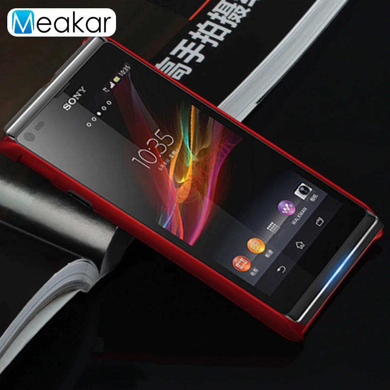 Матовый пластиковый чехол 4.3для sony Xperia L для C2105 C2104 S36H лента на заднюю панель|case for