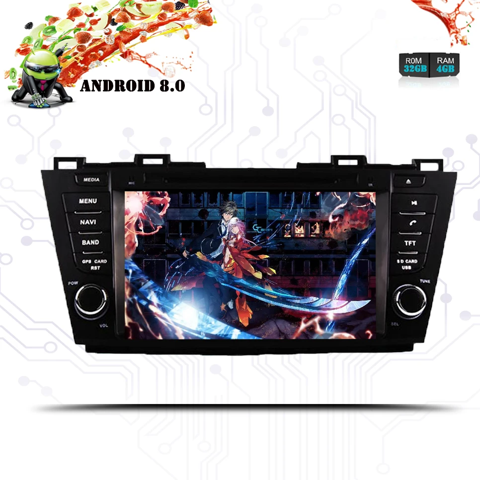 2 DIN Android 9 0 автомобильный dvd-плеер gps экран для Mazda 5 Premacy 2009-2012-13 mazda5 радио bluetooth карта
