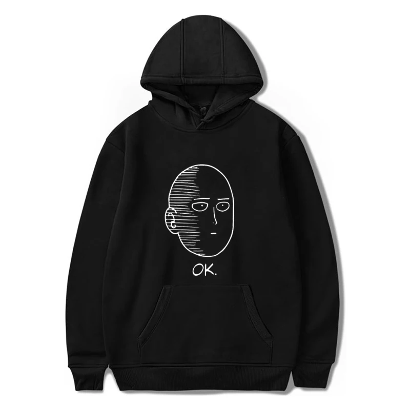 Японское аниме One Punch Man толстовки Saitama One Oppai толстовка с капюшоном флис унисекс для мужчин женщин Косплей Костюм - Цвет: L062-white