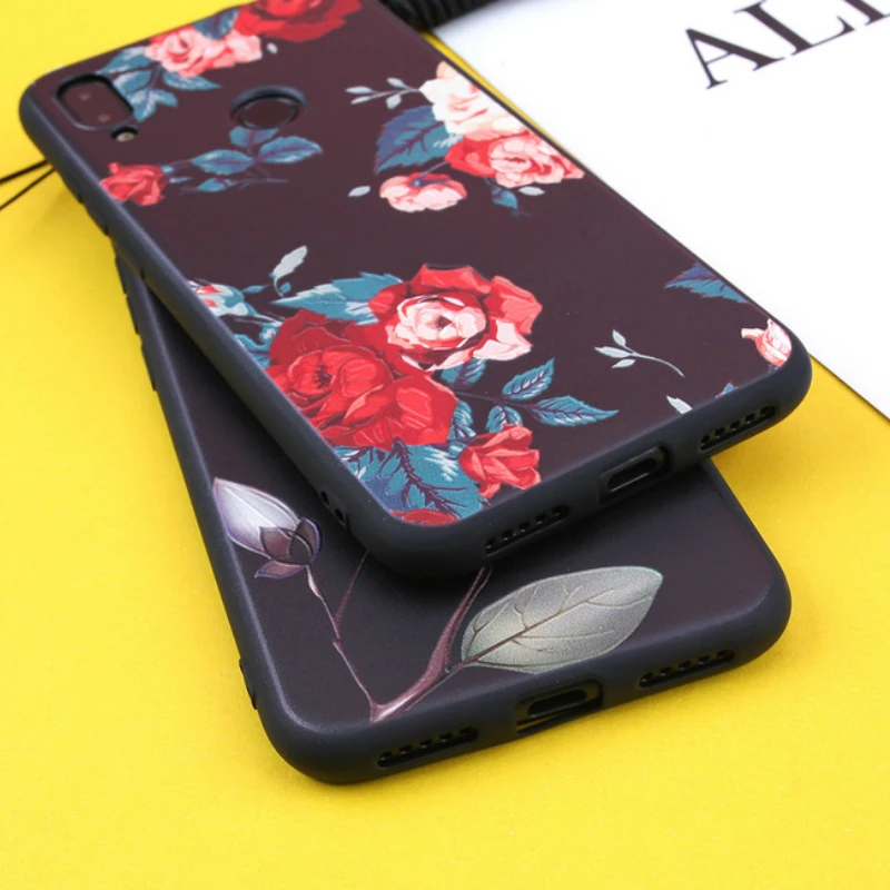 Phone Case for Redmi Note 7 Pro cases For Xiaomi Mi9 Mi8 Mi6X 4x 5Plus 6A 6Pro 5 6 Matte Soft TPU Flowers Covers |