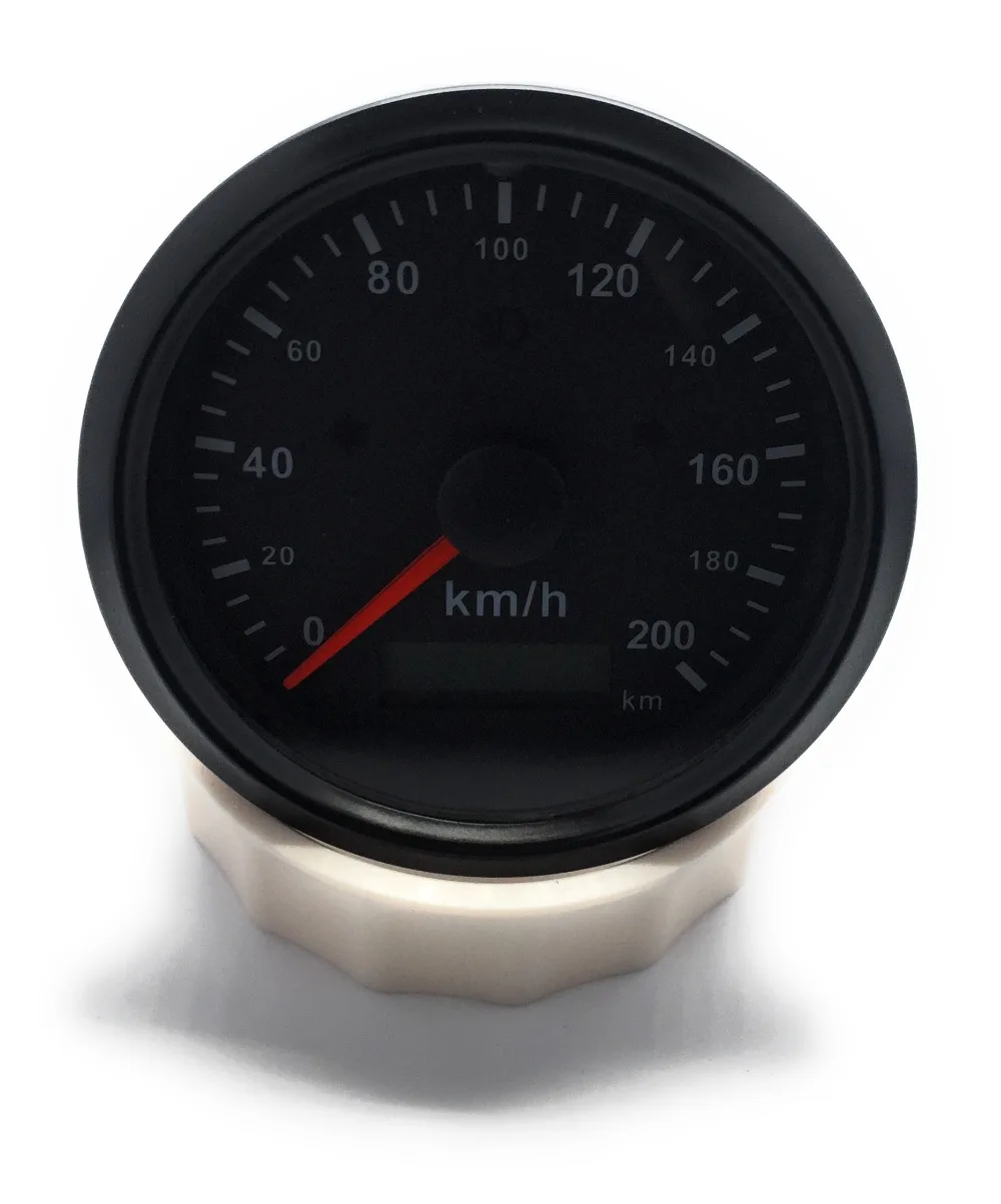 3 3/8&quot Universal GPS Speedometer 0 200KM/H 200KMH Adjustable Odometer With Red and Yellow Backlight For Car|Спидометры| |