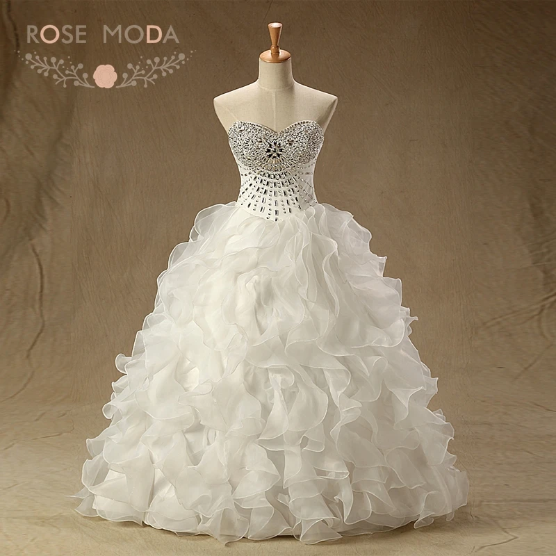 Розовое Платье Moda украшенное кристаллами пышное платье милое белое цвета