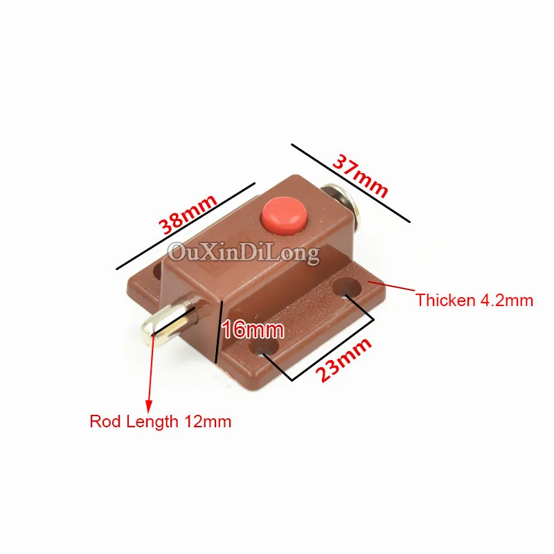 10 шт. самопружинные дверные болты с защелкой замок большим пальцем для дверей