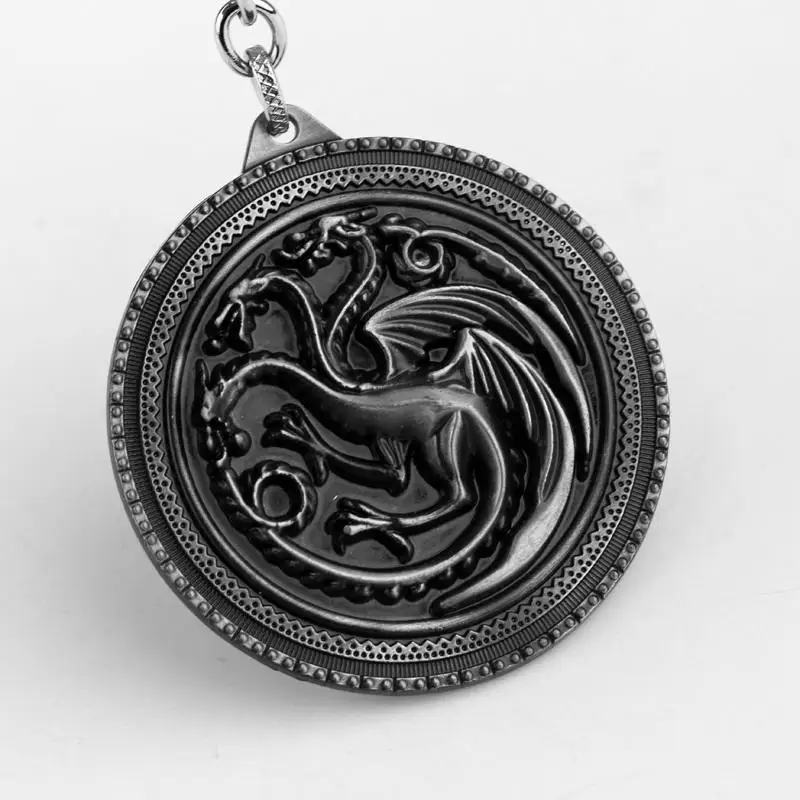 HBO ТВ Игра престолов Дом Таргариен Дракон логотип сплав автомобильный брелок