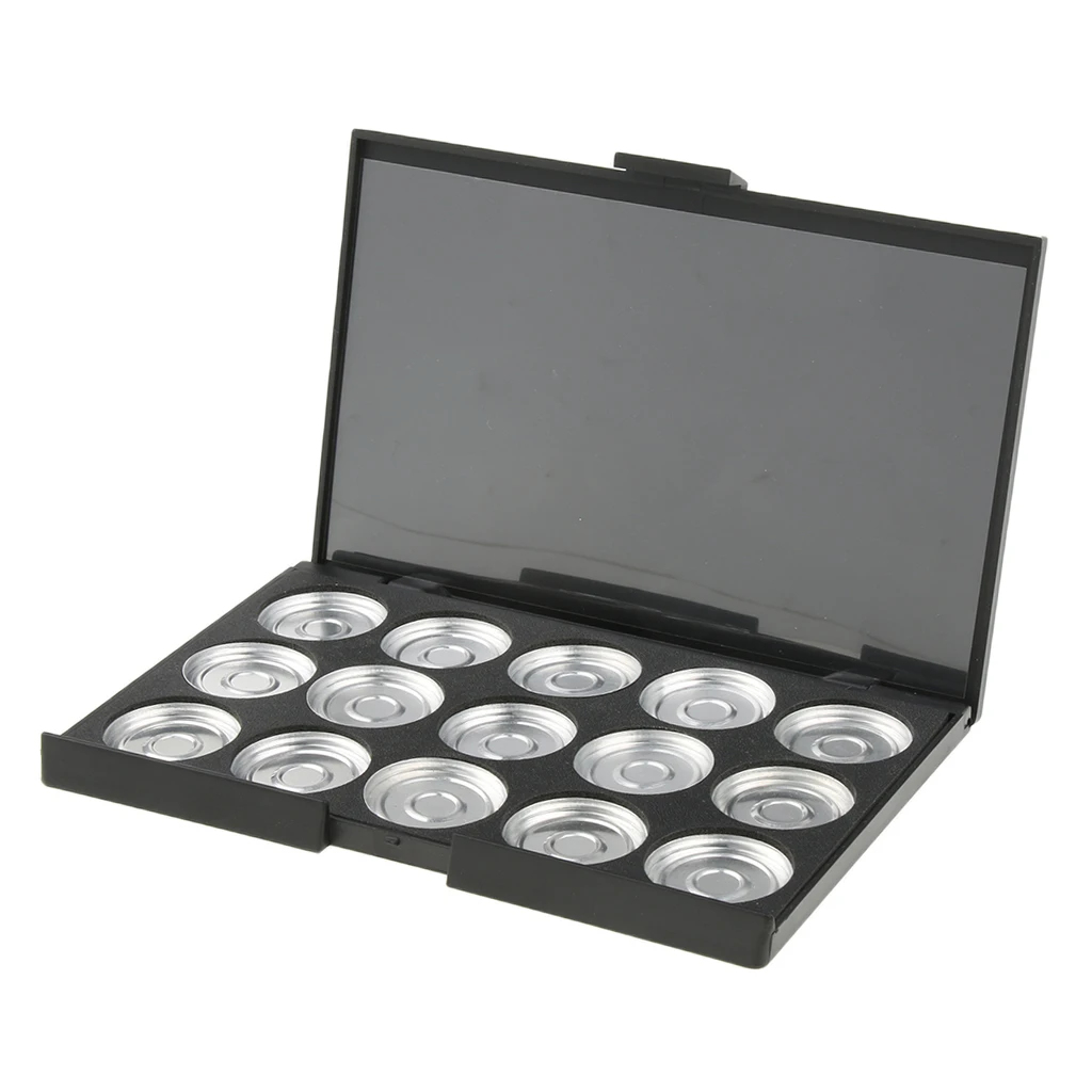 Черная палитра для макияжа Пустые Тени век Румяна чехол маленькая коллекция