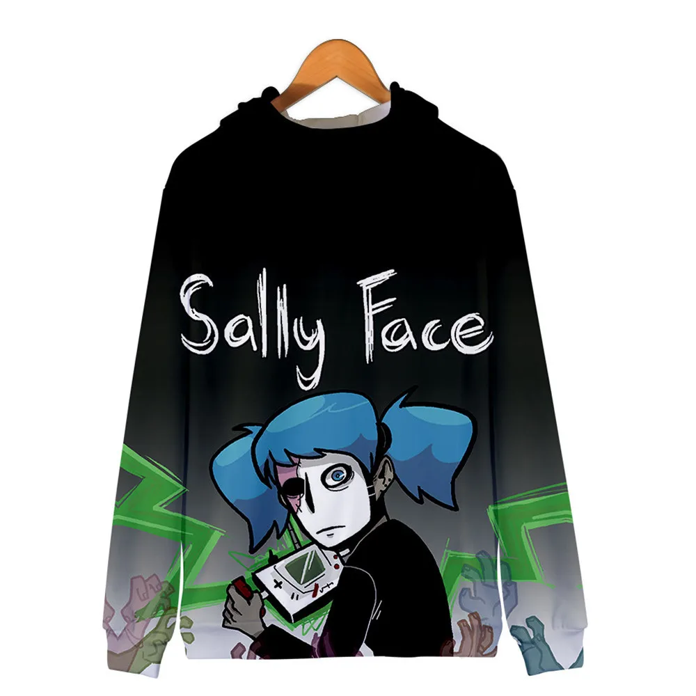Косплей, Sally Face, худи для мальчиков/девочек, 3D, Sally Face, толстовки на молнии, толстовки для мужчин/женщин, модный уличный костюм Толстовка и штаны