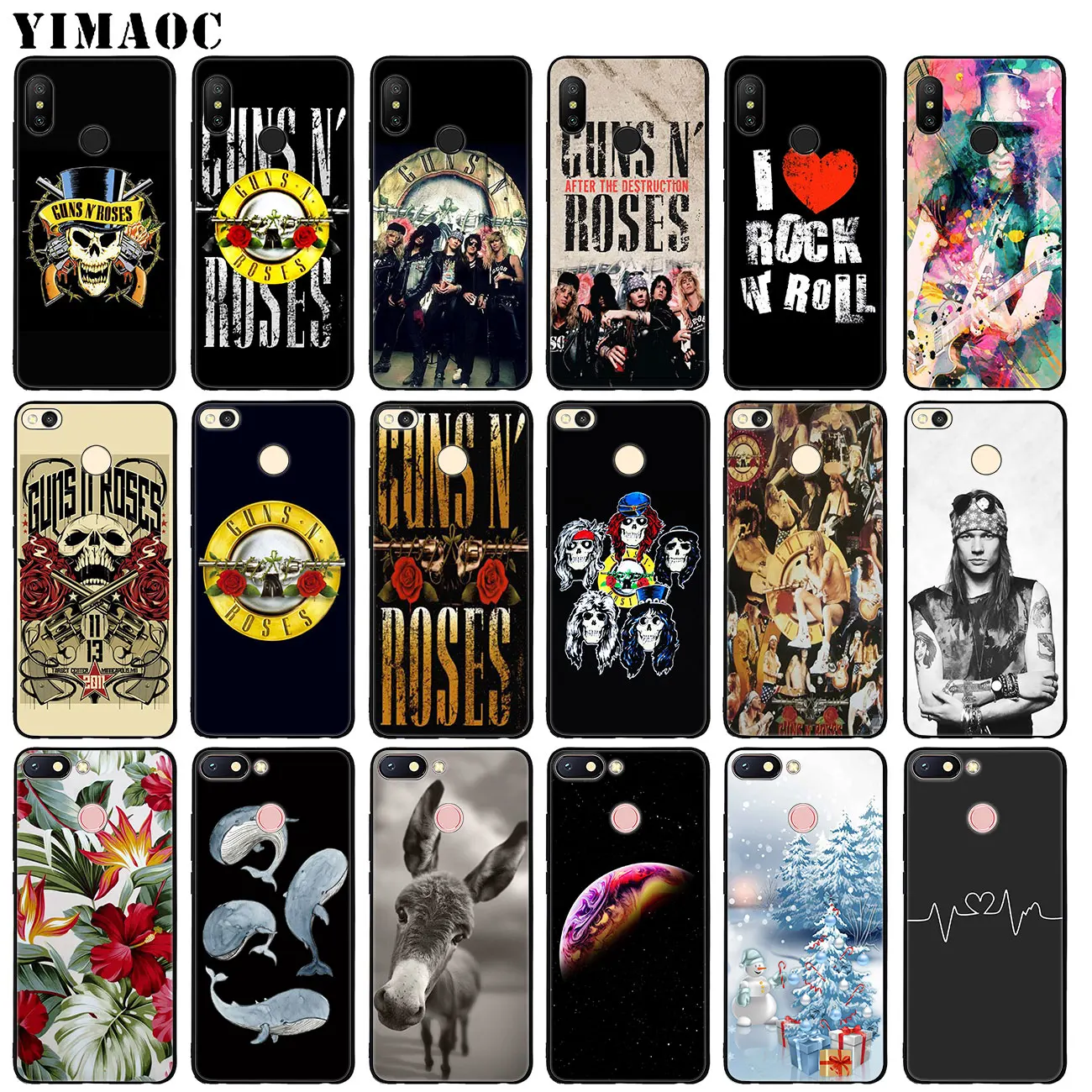 Мягкий силиконовый чехол для телефона YIMAOC GUNS N'ROSES N' ROSES Axl Xiaomi Mi 9 9T CC9 CC9E A3 PRO 8 SE A2
