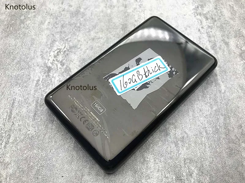 Черный металлический чехол для задней крышки корпуса ipod 6-го 7-го классического 80