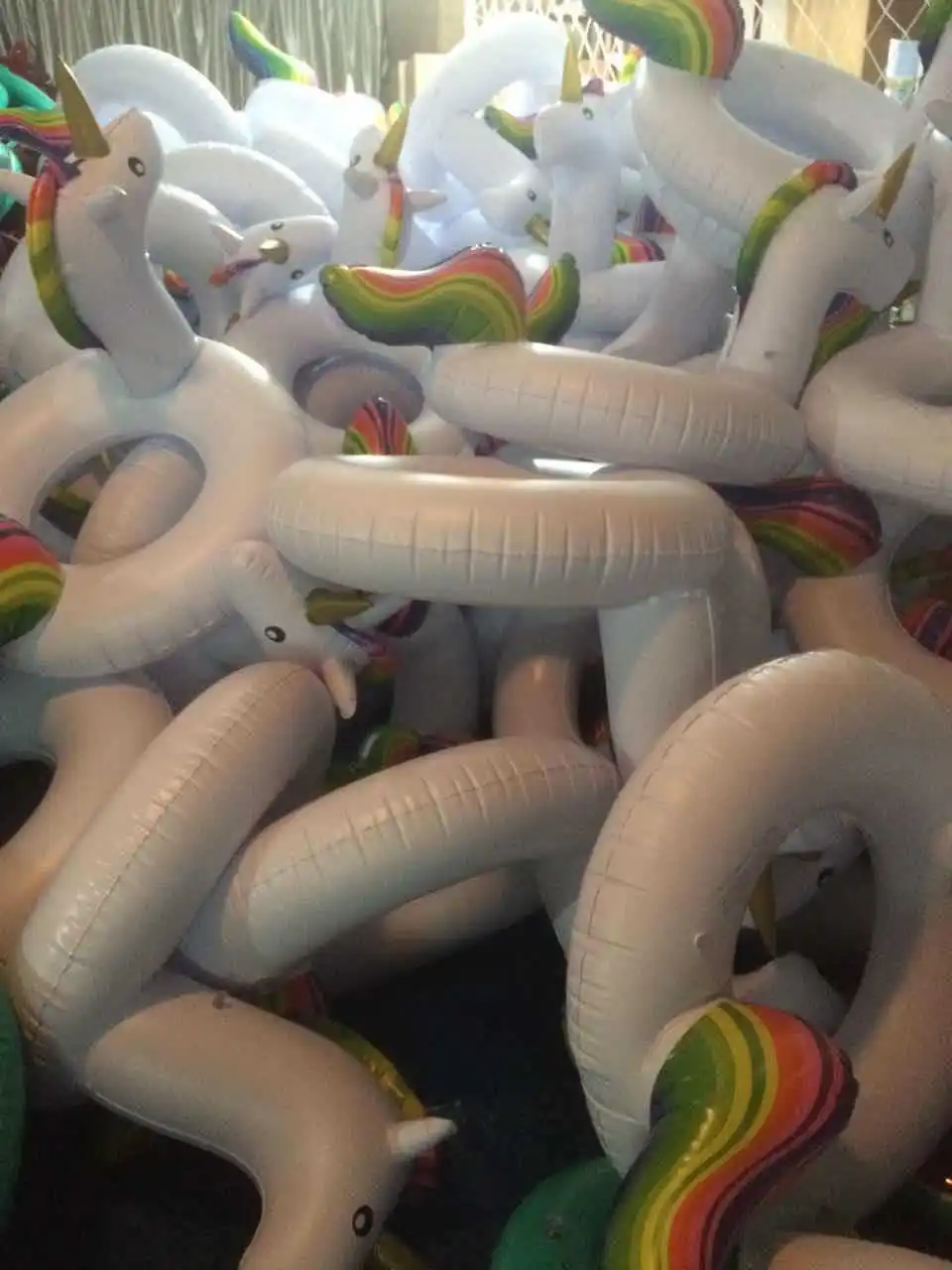 175 см надувной Единорог гигантский бассейн поплавок плавательный круг Пегас