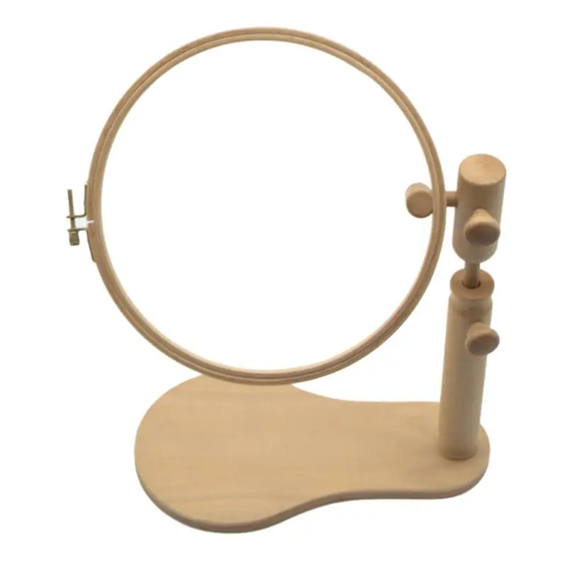 Круглая Деревянная Подставка обруч для вышивки 30 см|Швейные инструменты и