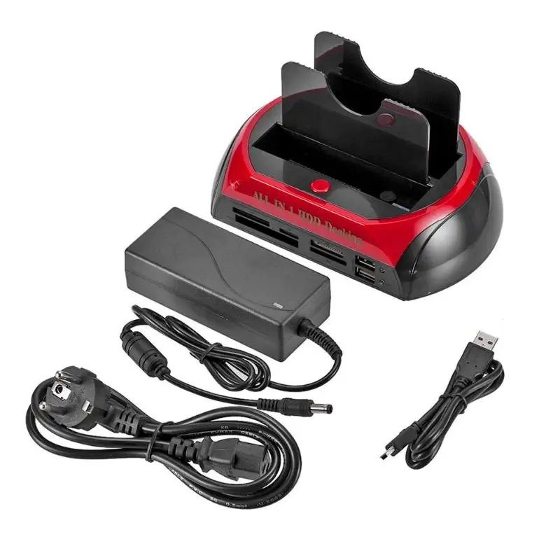 ALLOYSEED высокоскоростная Двойная док-станция для HDD, док-станция USB3.0, 2,5 дюймов, 3,5 дюймов, SATA IDE концентратор, внешний корпус для хранения, коробка, горячая Распродажа