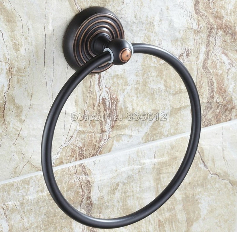 Настенный держатель для полотенец Wba072 черная бронзовая втираемая маслом