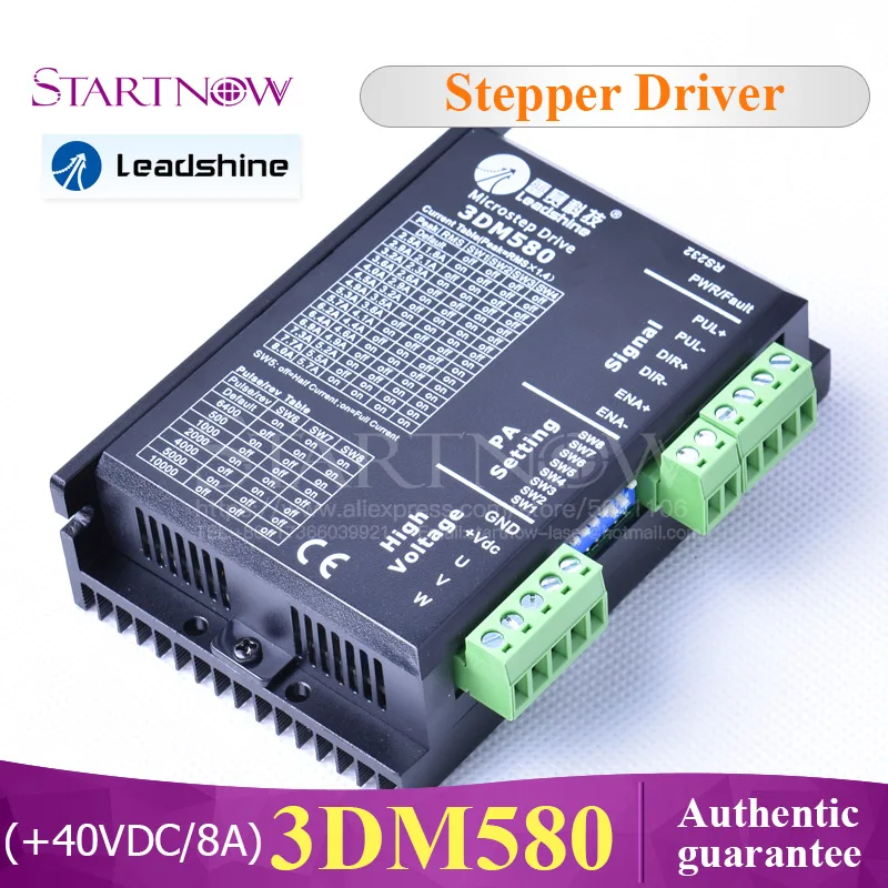 TENEN Leadshine 3 фазы аналоговый шаговый двигатель драйвер 3DM580 для шагового двигателя 18~ 50VDC вход Max 8A