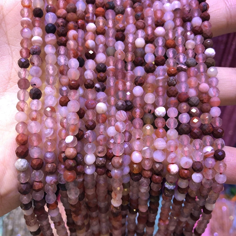 

Natural Red Carnelain Agate Beads,3mm Faceted Round Spacer beads,Gem stone faceted seed beads,Tiny Beads,15.5"/string