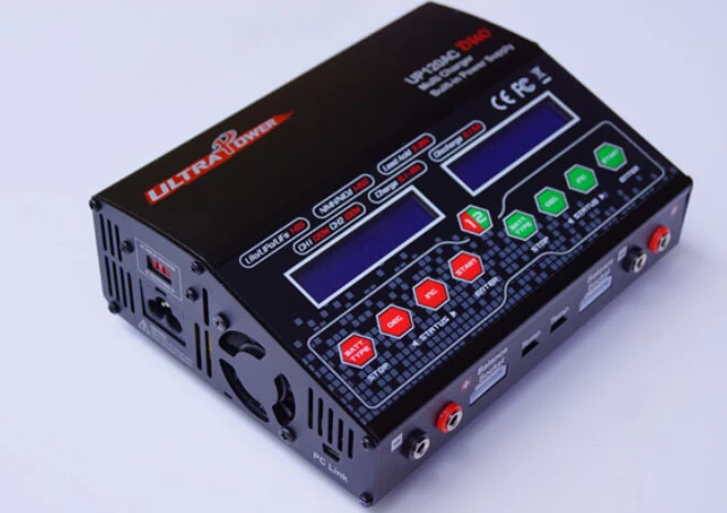 

ULTRA POWER UP120AC 110V/ 220V AC Input /DUO CH1 120W, CH2 100W AC/DC 10.0A 2S Multi Balance Charger/ Discharger UP120AC