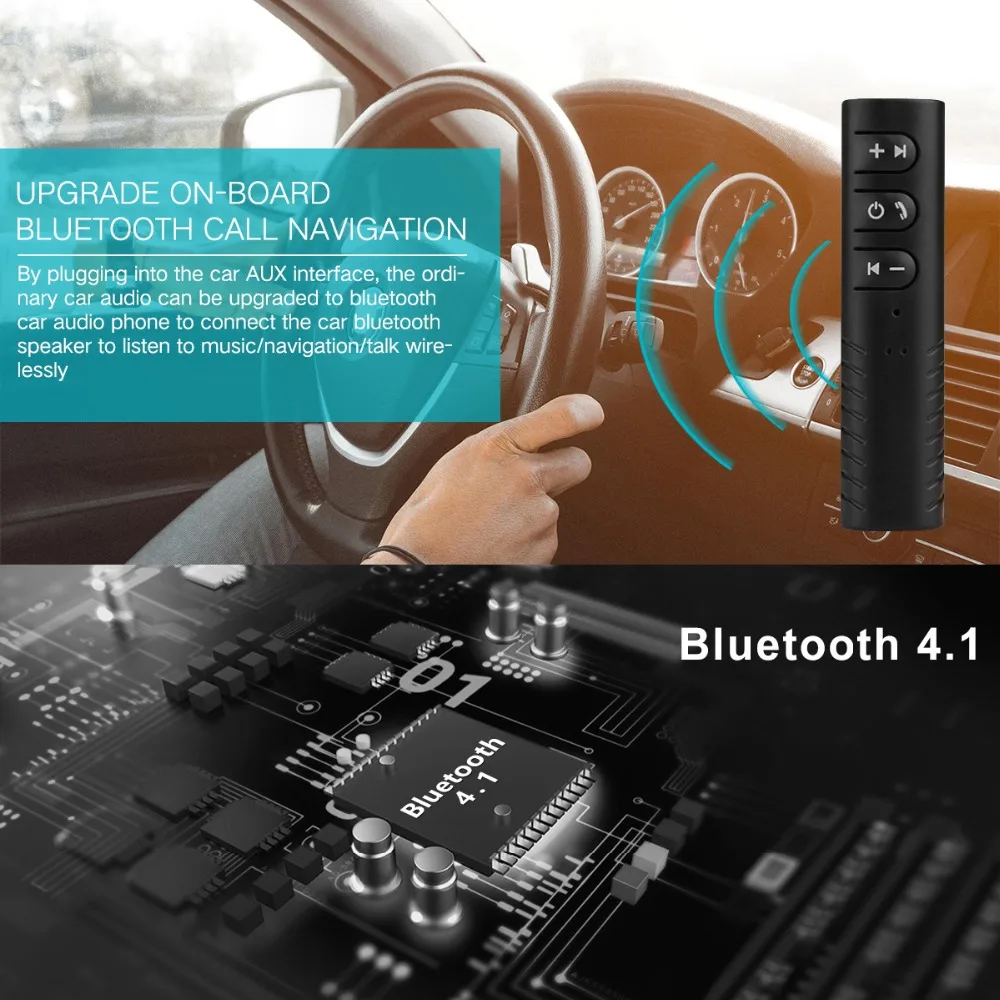 Универсальный мм 3 5 разъем Bluetooth автомобильный комплект Hands free Музыка Аудио