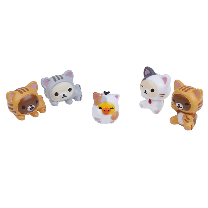 5 шт./компл. маленькая модель статуэтки с изображением прекрасного кота