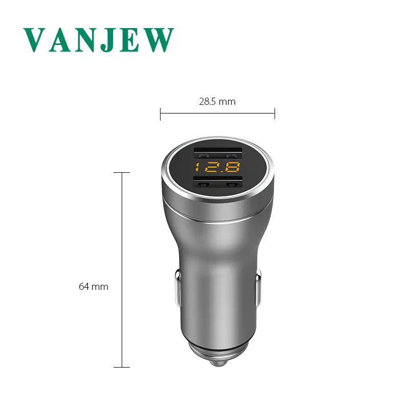 VANJEW C35 автомобильное зарядное устройство 2 usb порта выход 3.6A Макс быстрое для iPhone X