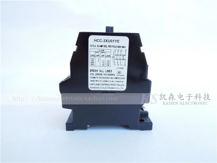 

Supply 208V-240V 25A 4NO HCC-3XU01YE four normally open contact AC contactor