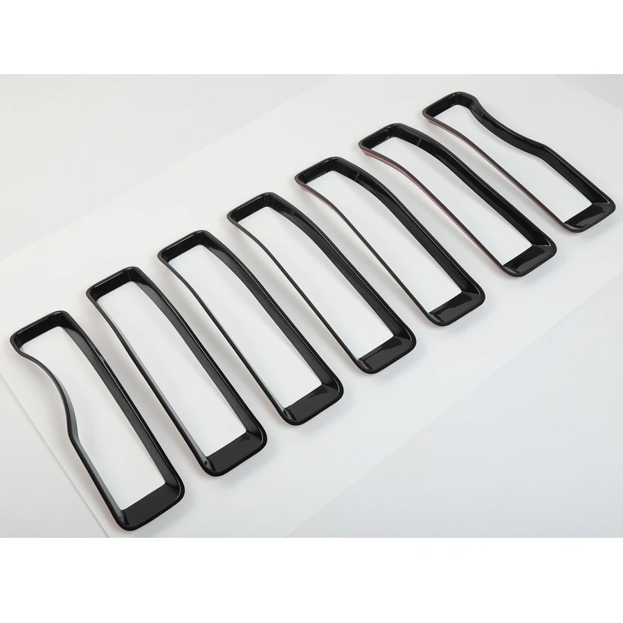 Fit For Jeep Wrangler JL 2018+ Car Front Grill Grille Cover Trim Frame Ring Styling Exterior Accessories Stickers ABS 7Pcs/set | Автомобили