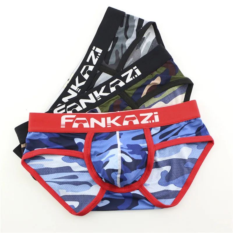 3PCS Men's Underwear Cotton Boxers Man Breathable Panties Camouflage Shorts Brand Underpants
