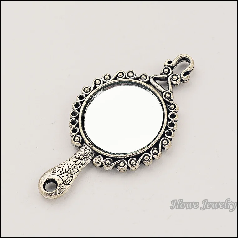 2 шт. винтажные зеркальные подвески из цинкового сплава|jewelry accessories|jewelry making