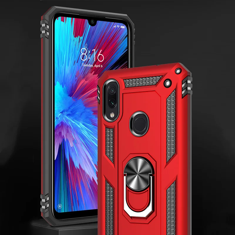 Чехол с кольцом для Xiaomi Mi 9 Redmi Note 7 чехол-подставка полной защитой мягкий чехол из