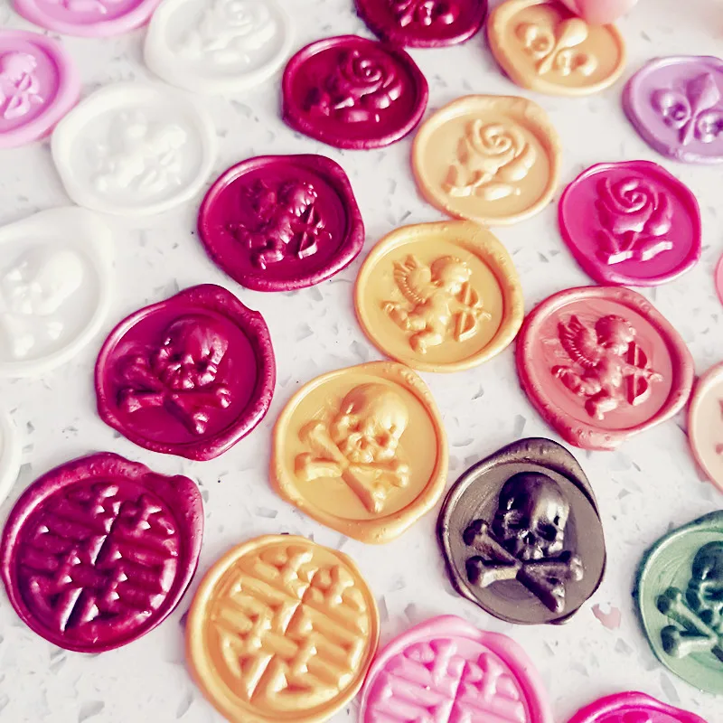 New product Embossed 3D rose flower Leaf unicorn rose skull Wax Seal stamp,wedding laurel wax stamp,envelope seal, 3D seal