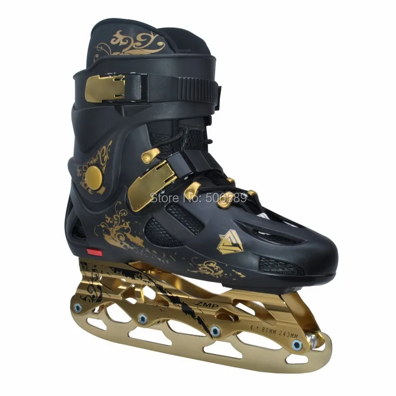 Бесплатная доставка роликовые коньки для взрослых богатые золотистые цвета #35-#46