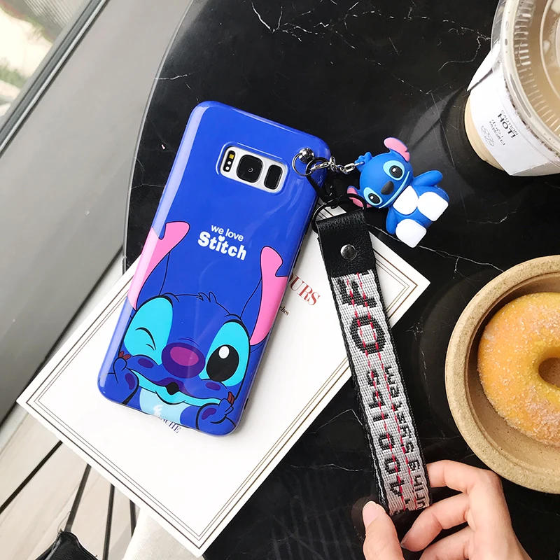 Милый Ститч Минни силиконовый чехол для телефона для iphone 6 7 8 plus X XR XS MAX 11 Pro для samsung Galaxy S8 S9 Note 9 S10 чехол