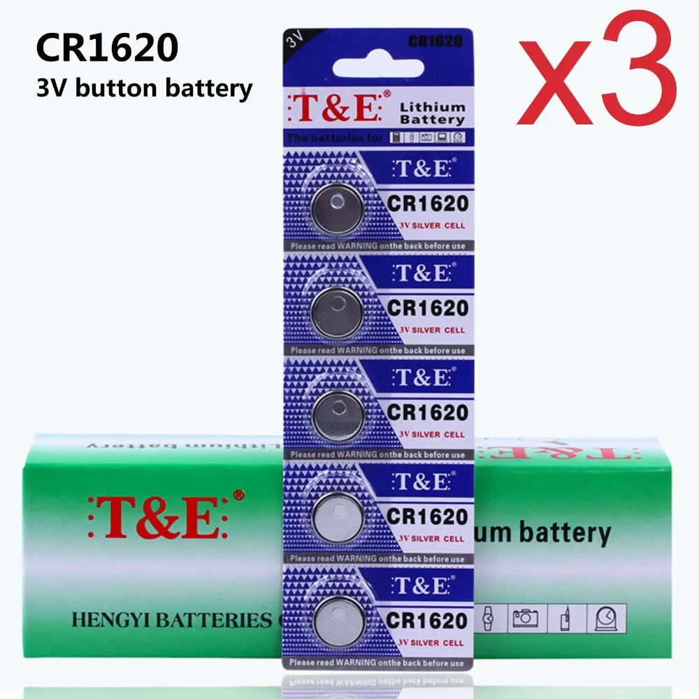 15 штук/3 упаковки Anmas Power 3V CR1620 ECR1620 DL1620 щелочные кнопки батареи для монет|Часовые