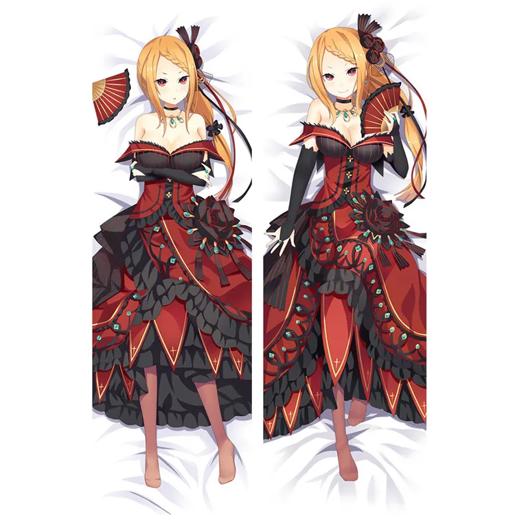 Re: Zero дакимакура с Новая наволочка Re жизнь в другом мире от нуля войлочный Emilia Присцилла костюм Феликс Аргайл Подушка Чехол - Цвет: 611010