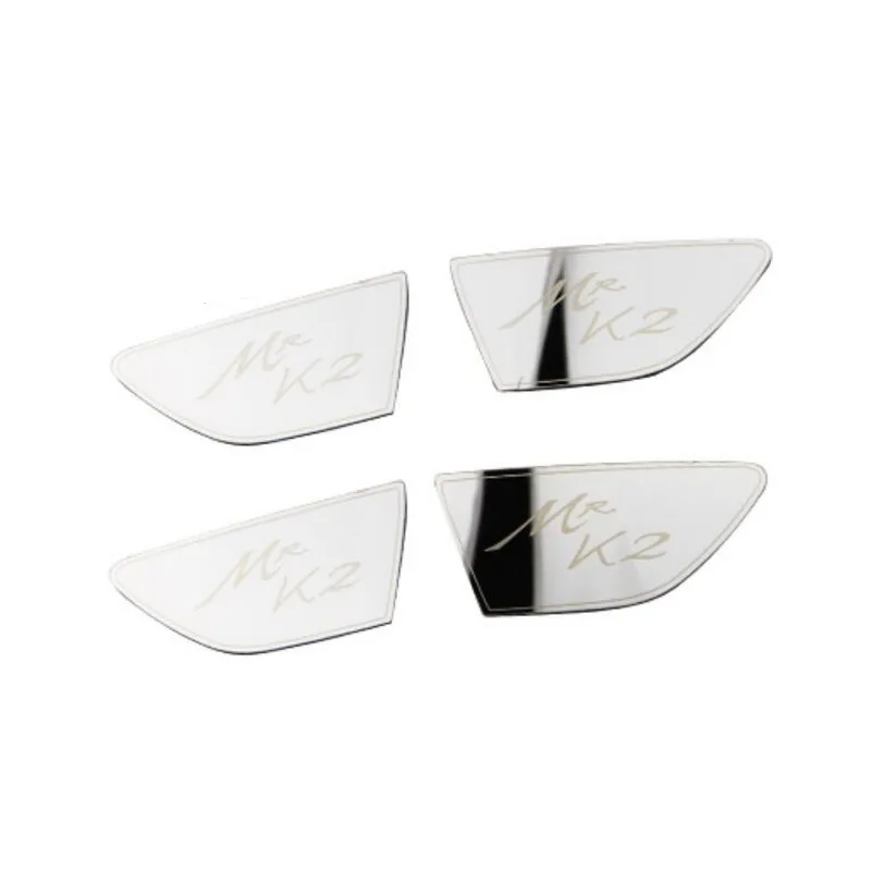 handle bowl sliber Tonlinker чехол, наклейка для KIA K2 RIO-18, автомобильный Стайлинг, 4 шт, нержавеющая сталь, дверная ручка, накладка, наклейки - Название цвета: handle bowl sliber