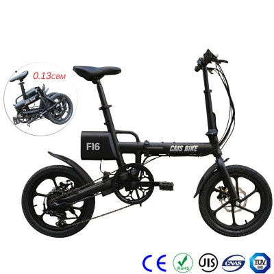 Складная литиевая батарея электрического велосипеда город ebike 16 дюймов 36 в 250 Вт