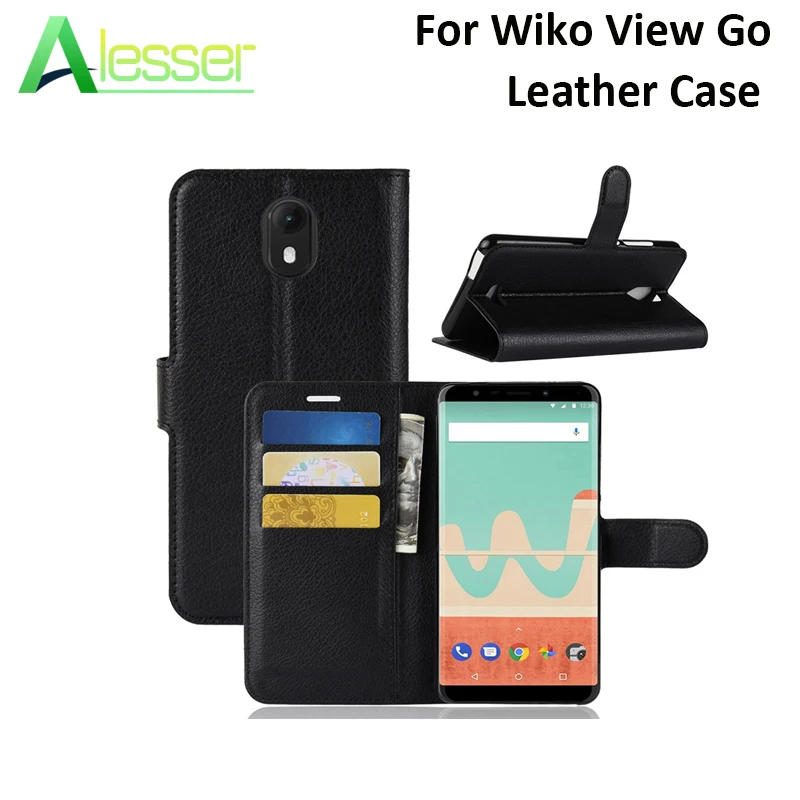 Alesser для Wiko вид Go кожаный чехол флип телефона с карты карман крышка кошелек Чехол 5