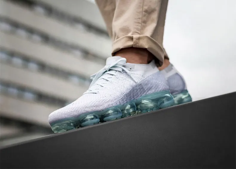 Мужские кроссовки; женская обувь для бега; Vapormax_ ; дышащая обувь с максимальной подушкой; Повседневная сетчатая обувь; увеличивающая рост; цвет белый, черный